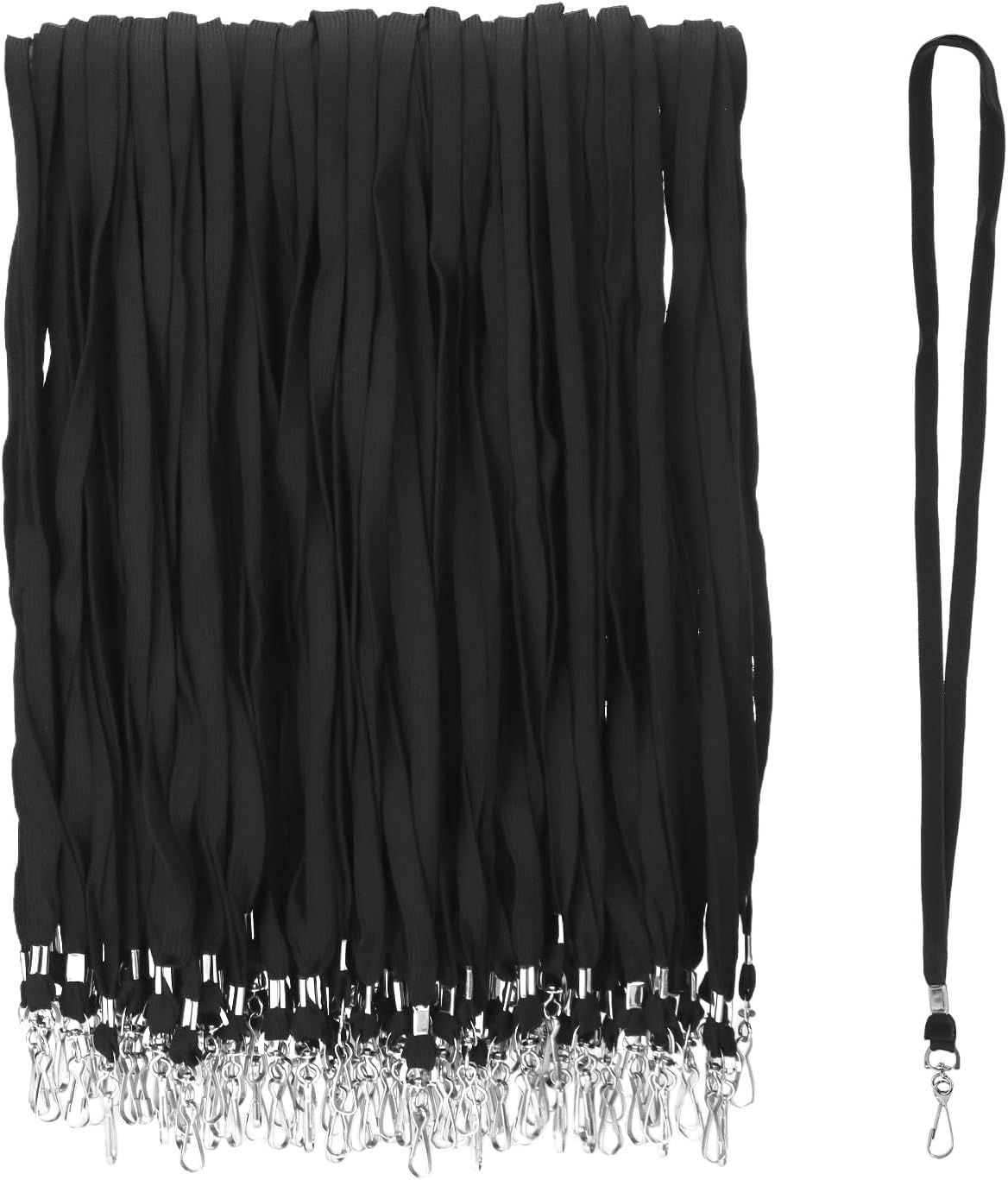 QWORK® 100 Pezzi Porta Badge da Collo